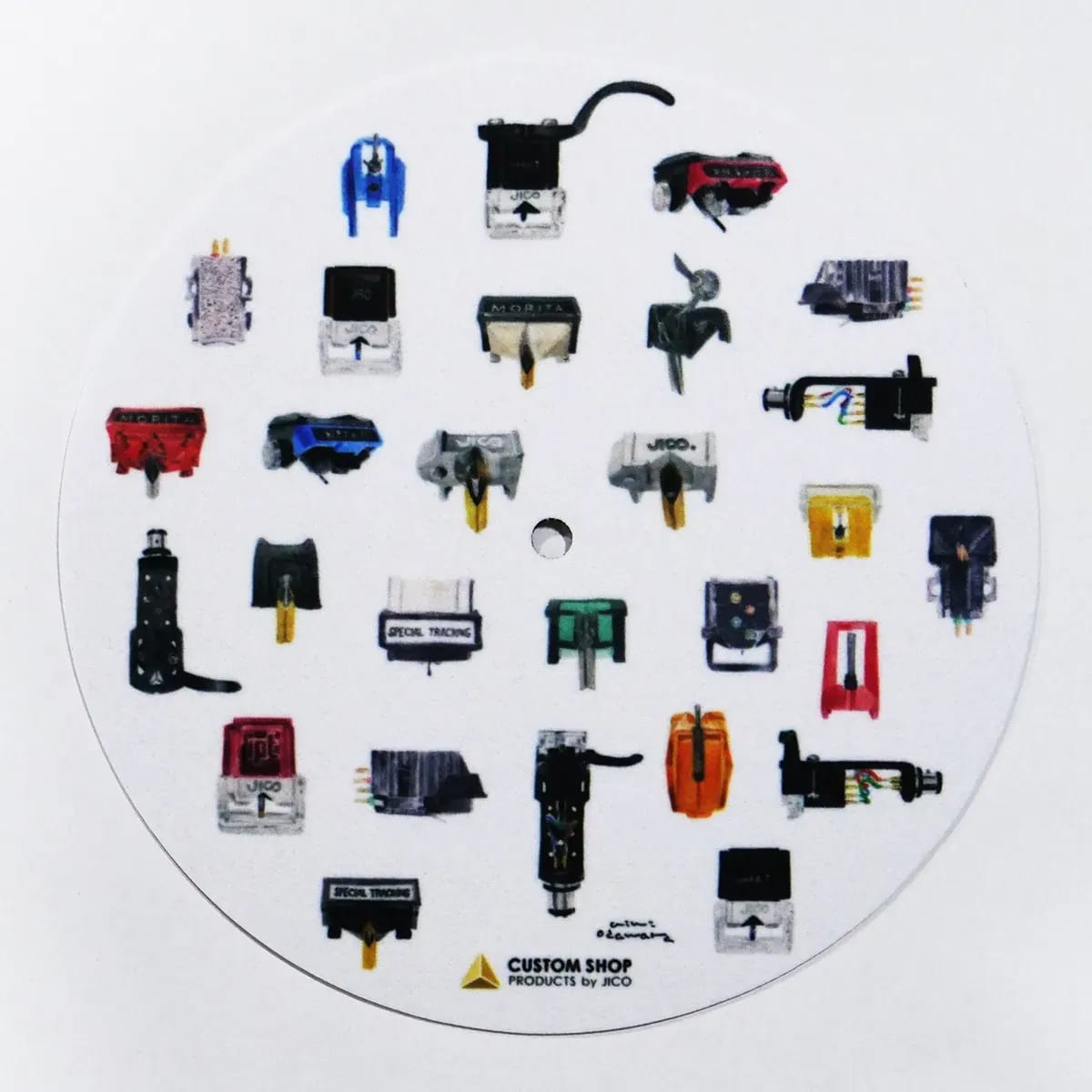 Jico Slipmat 7" – Slipmat Doble Capa Antiestático Diseño Manami Odawara - Variante - Vista alternativa en LEMM DJ Store