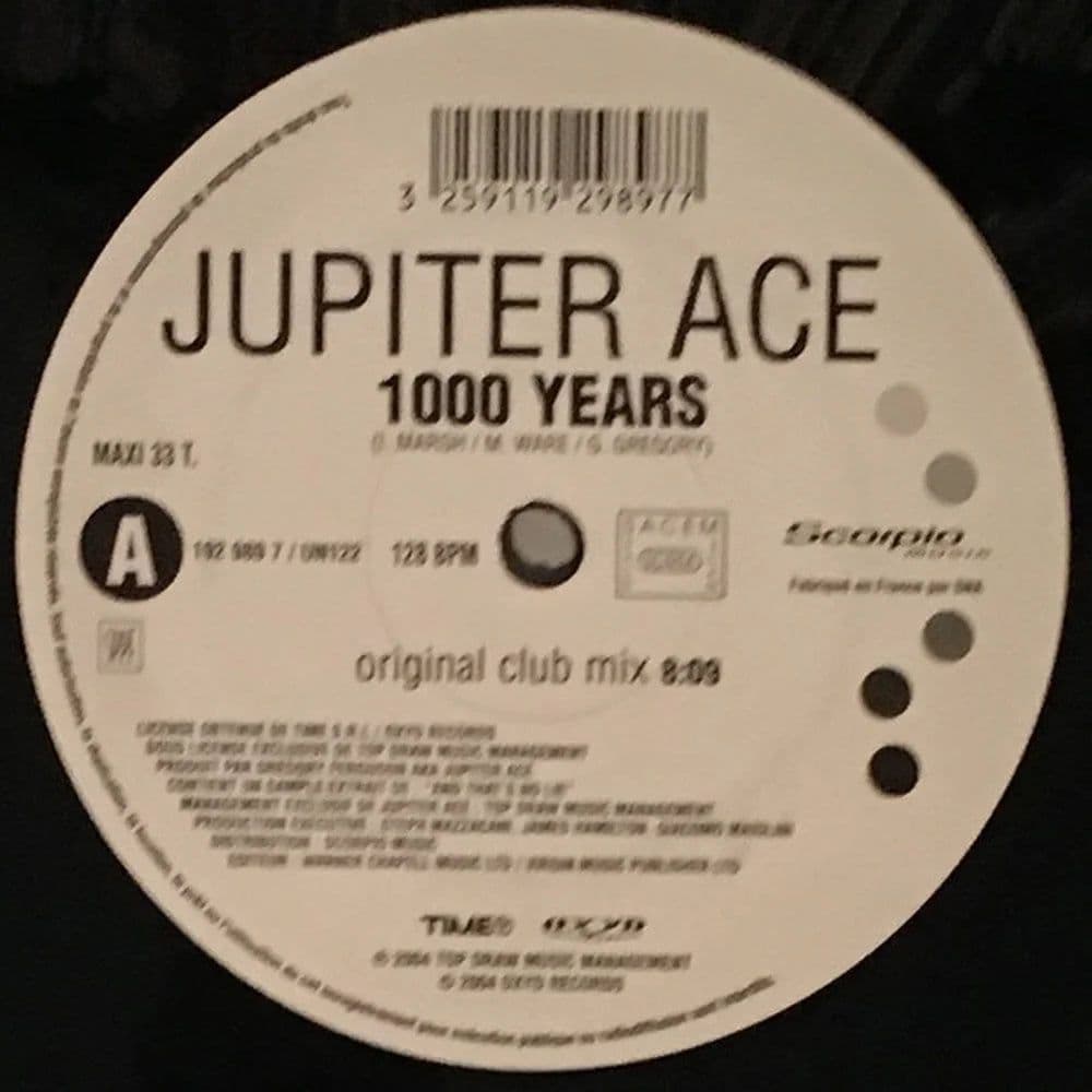 Jupiter Ace - 1000 Years (12") (Vinilo usado VG+)