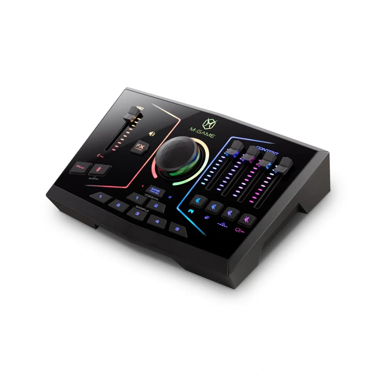 M-Audio M-Game RGB Dual – Interface de Audio para Streaming con Efectos de Voz y Sampler