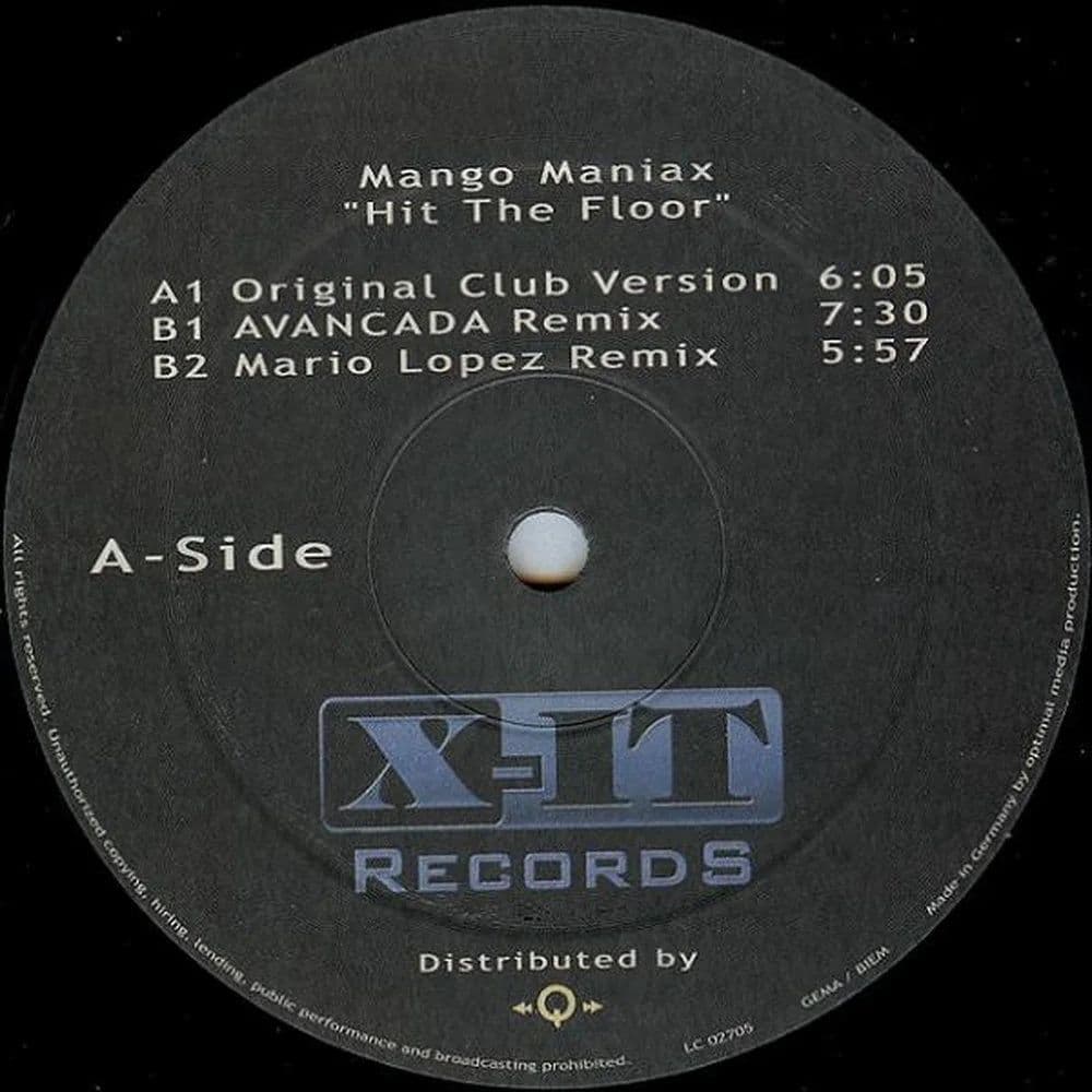 Mango Maniax - Hit The Floor (12") (Vinilo usado VG+)