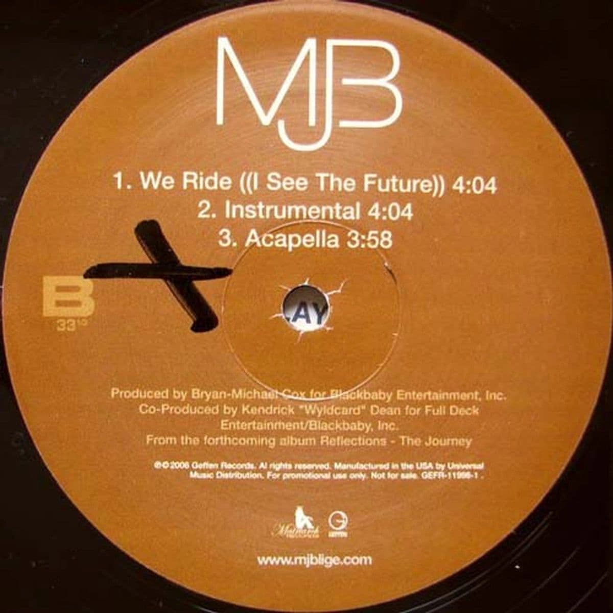 Mjb – We Ride (I See The Future) (Vinilo usado) (VG+)