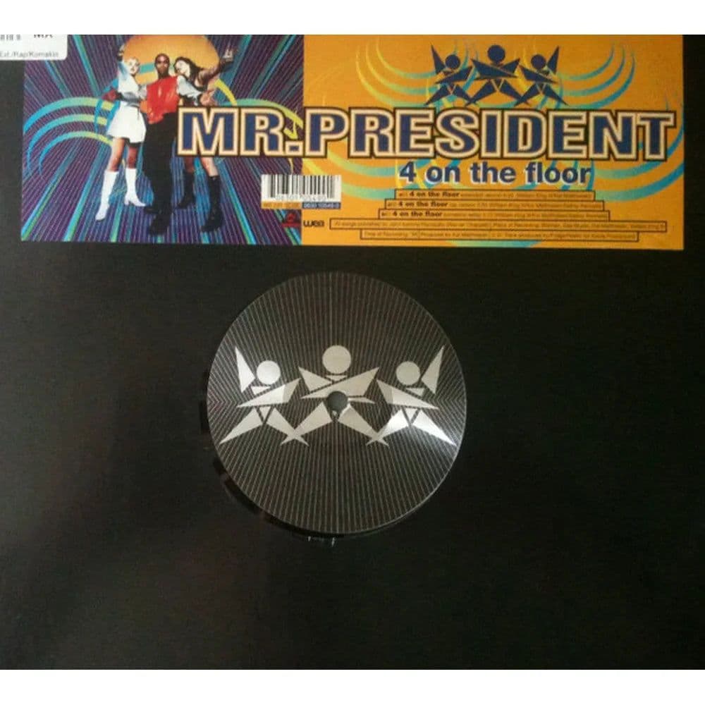 Mr.President* - 4 On The Floor (12", Maxi) (Vinilo usado VG+)