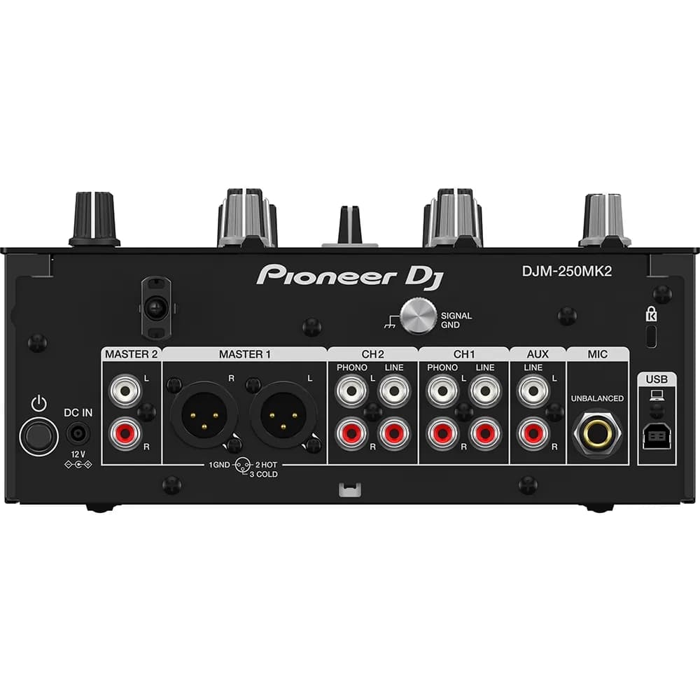 Pioneer DJ DJM-250MK2 Mixer DJ 2 Canales con Tarjeta de Audio USB