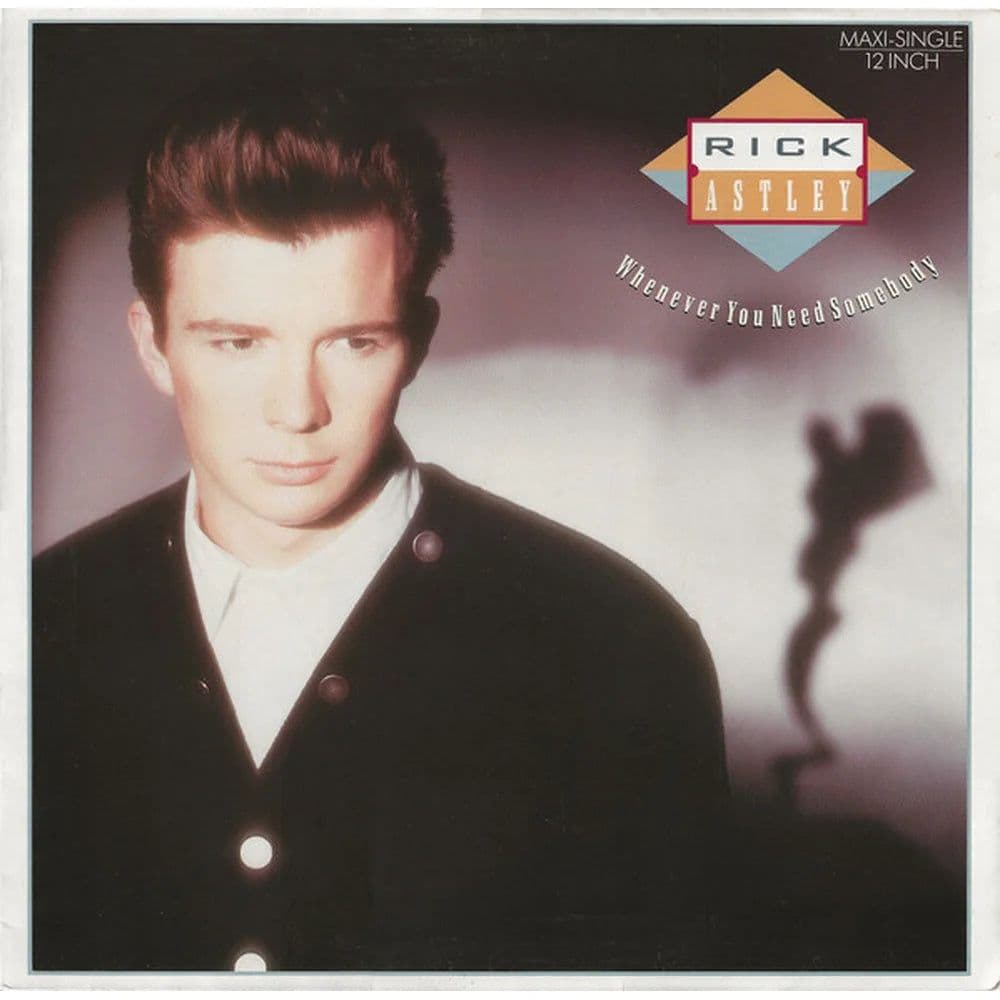 Rick Astley - Whenever You Need Somebody (12", Maxi) (Vinilo usado VG+)