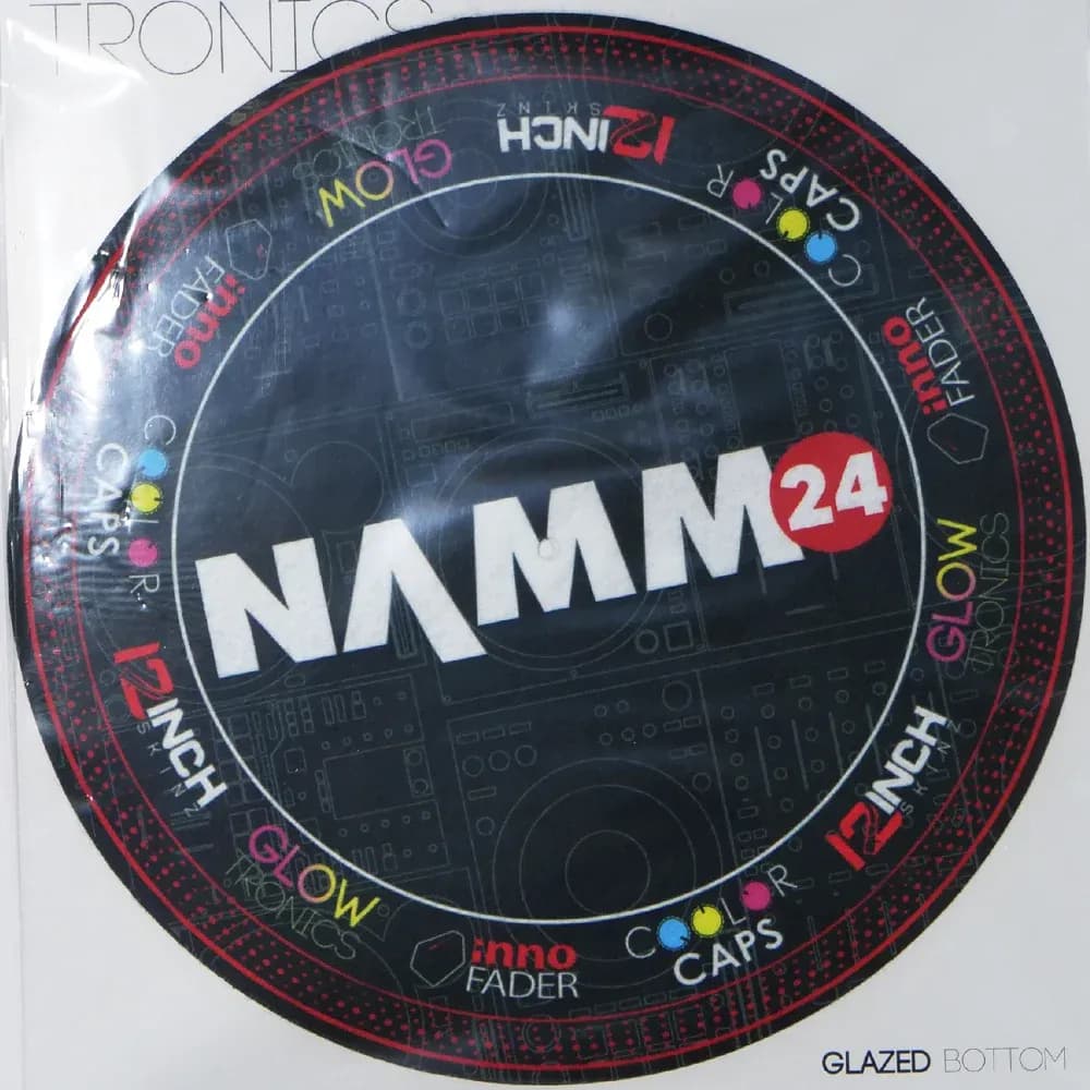 Slipmats Glow Tronics NAMM 2024 (Par) – 12inch Skinz × Color Caps × Inno Fader