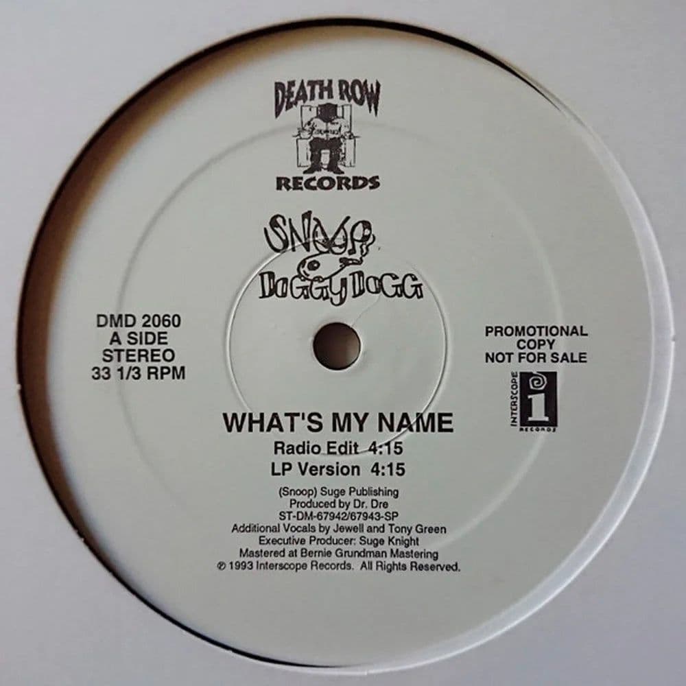 Snoop Doggy Dogg* - What's My Name? (12", Promo) (Vinilo usado VG+)