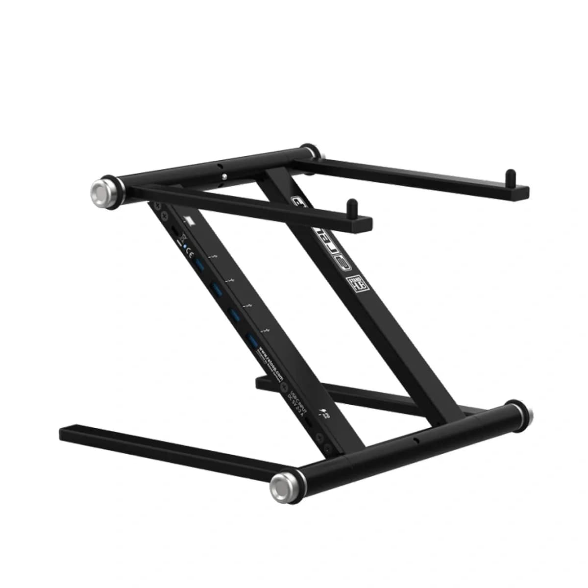 Reloop Stand Hub – Soporte para Laptop con Hub USB-C y Puertos USB 3.0