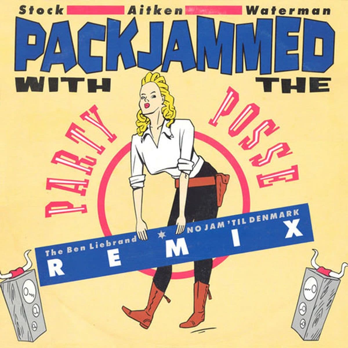 Stock - Aitken - Waterman – Packjammed (With The Party Posse) (Remix) (Vinilo usado) (VG+)