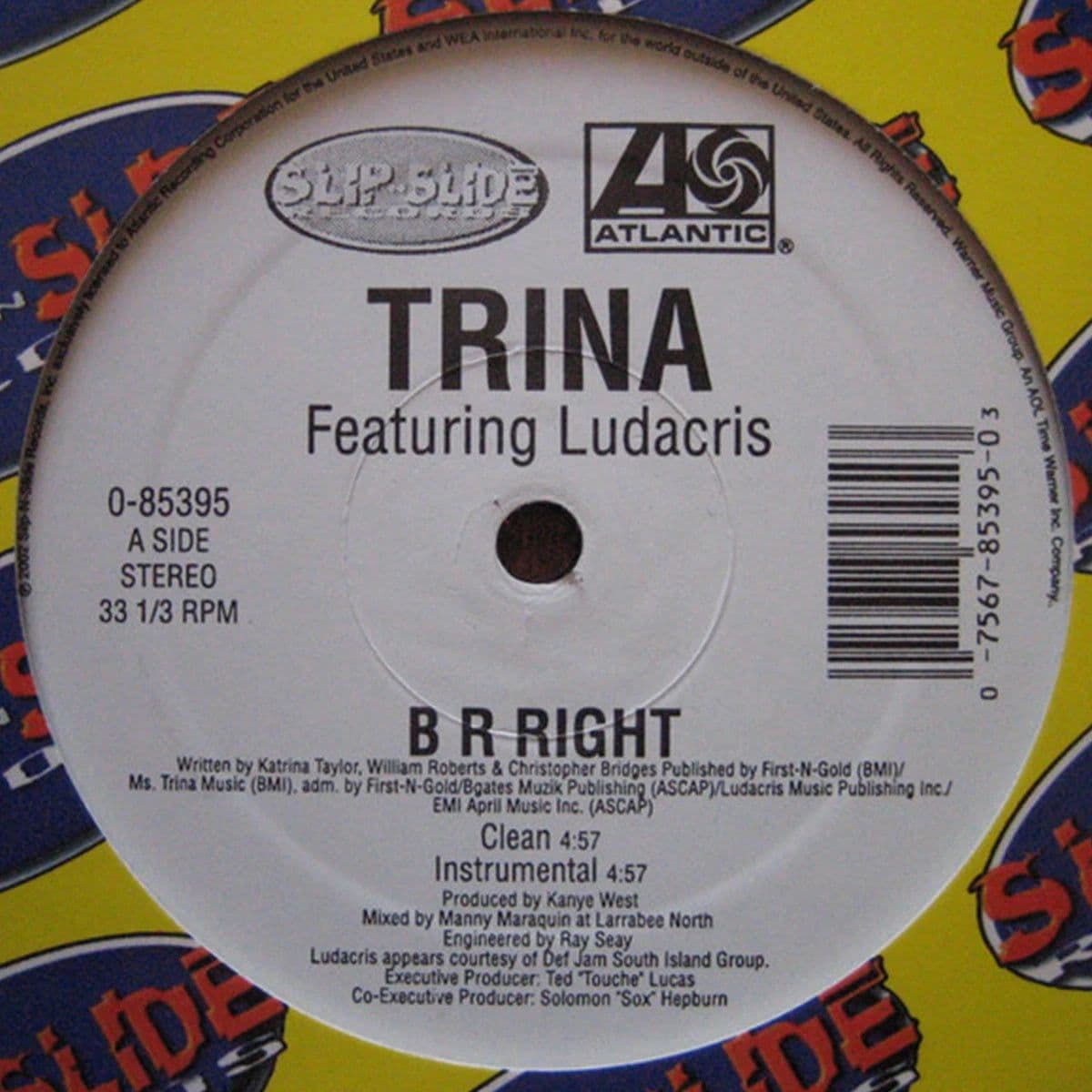 Trina Featuring Ludacris – B R Right (Vinilo usado) (VG+) Box 6