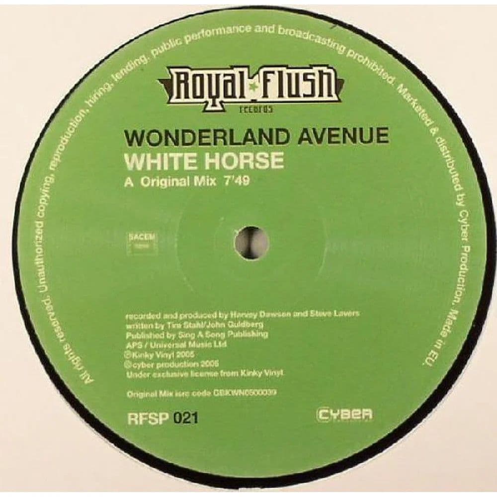 Wonderland Avenue - White Horse (12") (Vinilo usado VG+)